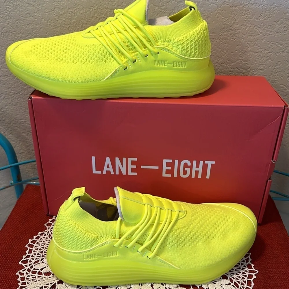 New in box. Mens or women’s. Lane-Eight Sneakers. Size 9.5 women’s or 8 men’s.